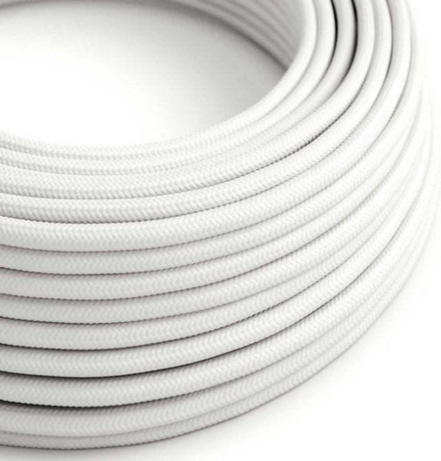 Round lighting cable White
