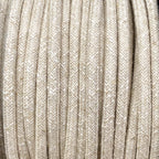 Round white and linen mix lighting cable
