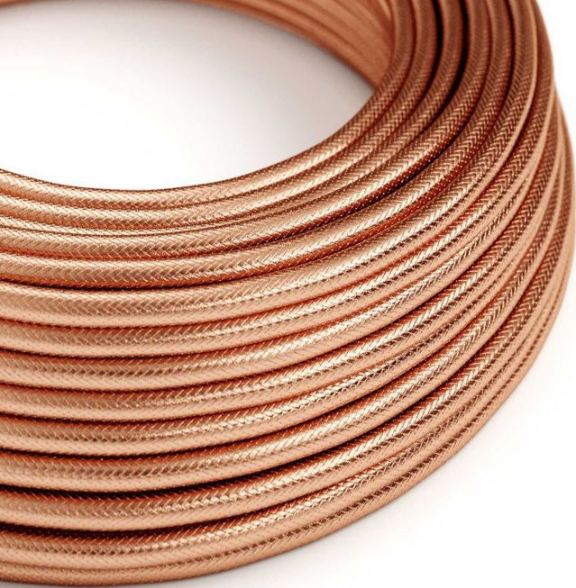 Round lighting cable, copper