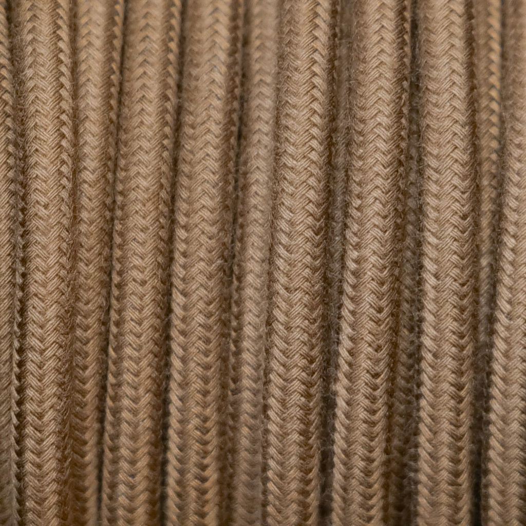 Round lighting cable Espresso brown