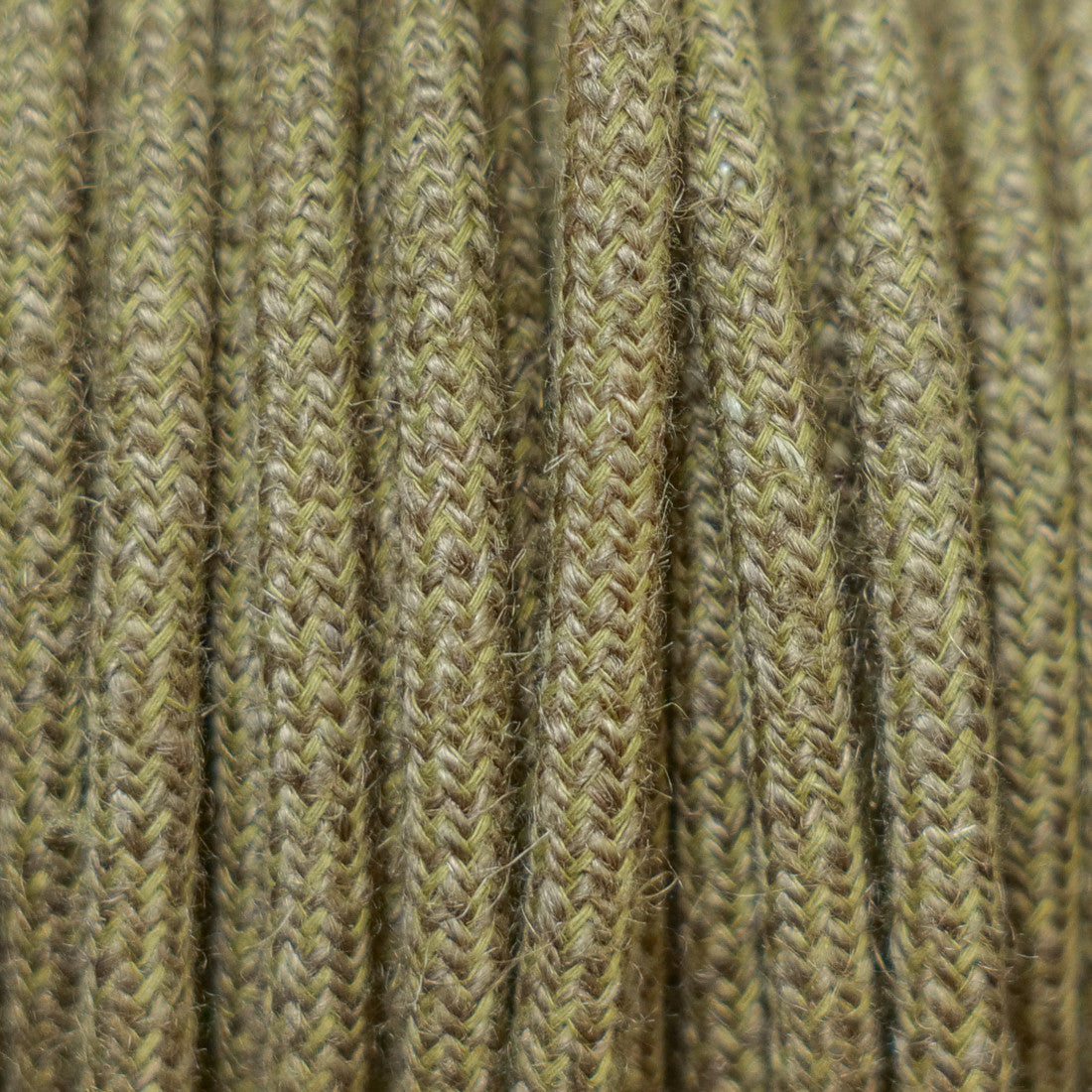 Jute brown round lighting cable