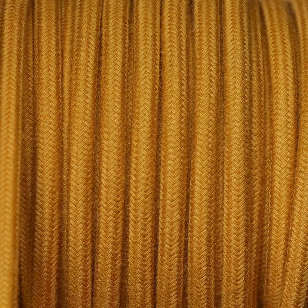 Golden Honey Round Light Fixture Cable