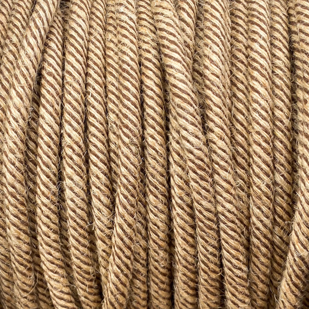 Tobacco and jute round lighting cable