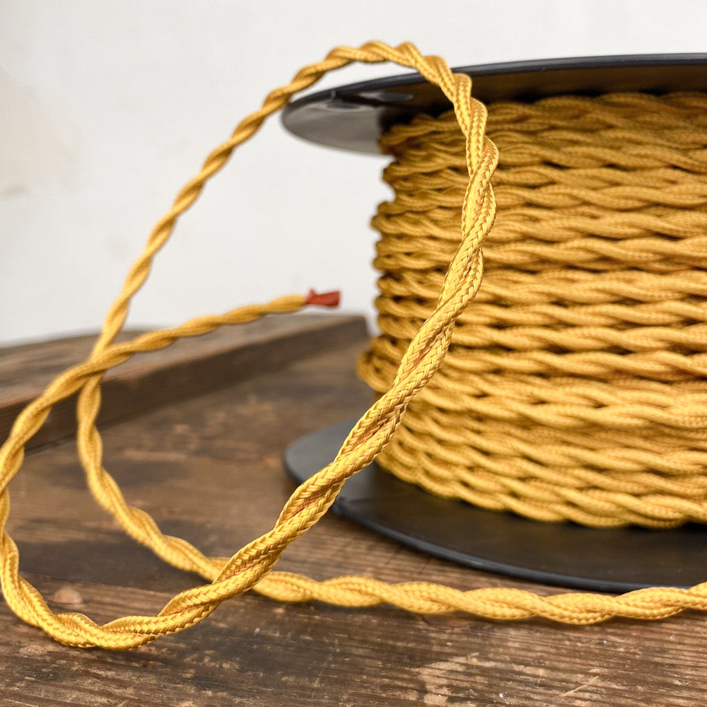 Gold twisted lighting cable