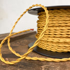 Gold twisted lighting cable