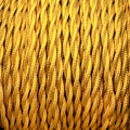 Gold twisted lighting cable