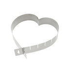Adjustable heart-shaped pastry frame