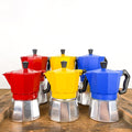 Colorful Italian coffee maker