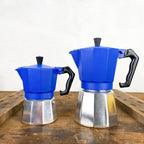 Colorful Italian coffee maker
