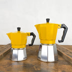 Colorful Italian coffee maker