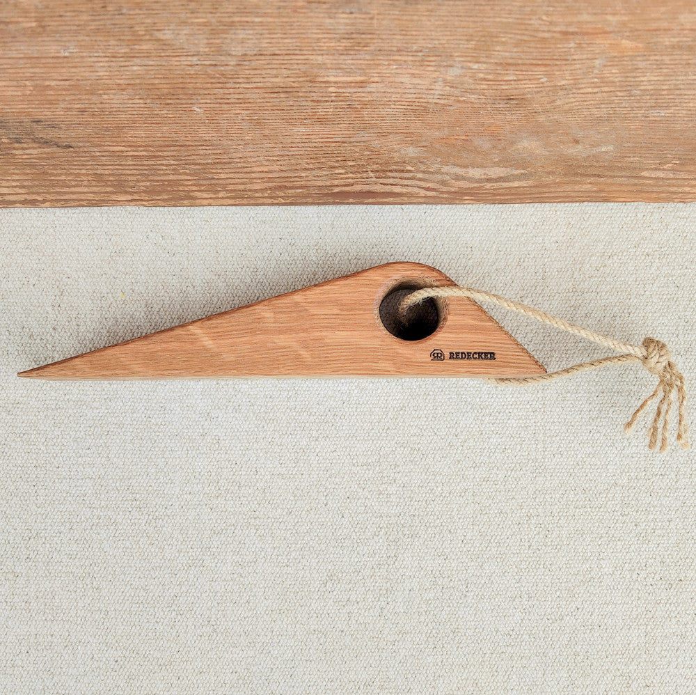 Oiled oak door wedge Redecker
