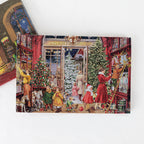 Calendrier de l'avent chocolat 24 cœurs en chocolat belge fabrication allemande, illustration de boutique de Noël