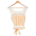 Beige lace camisole