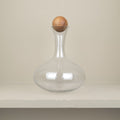 Blown glass wine decanter