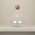 Blown glass wine decanter