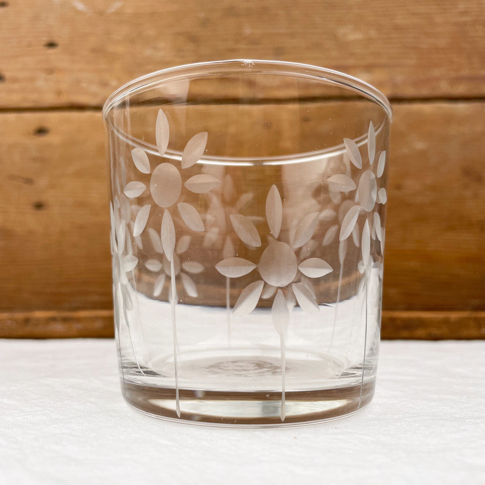 vintage chased glass