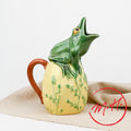 Ceramic frog decanter