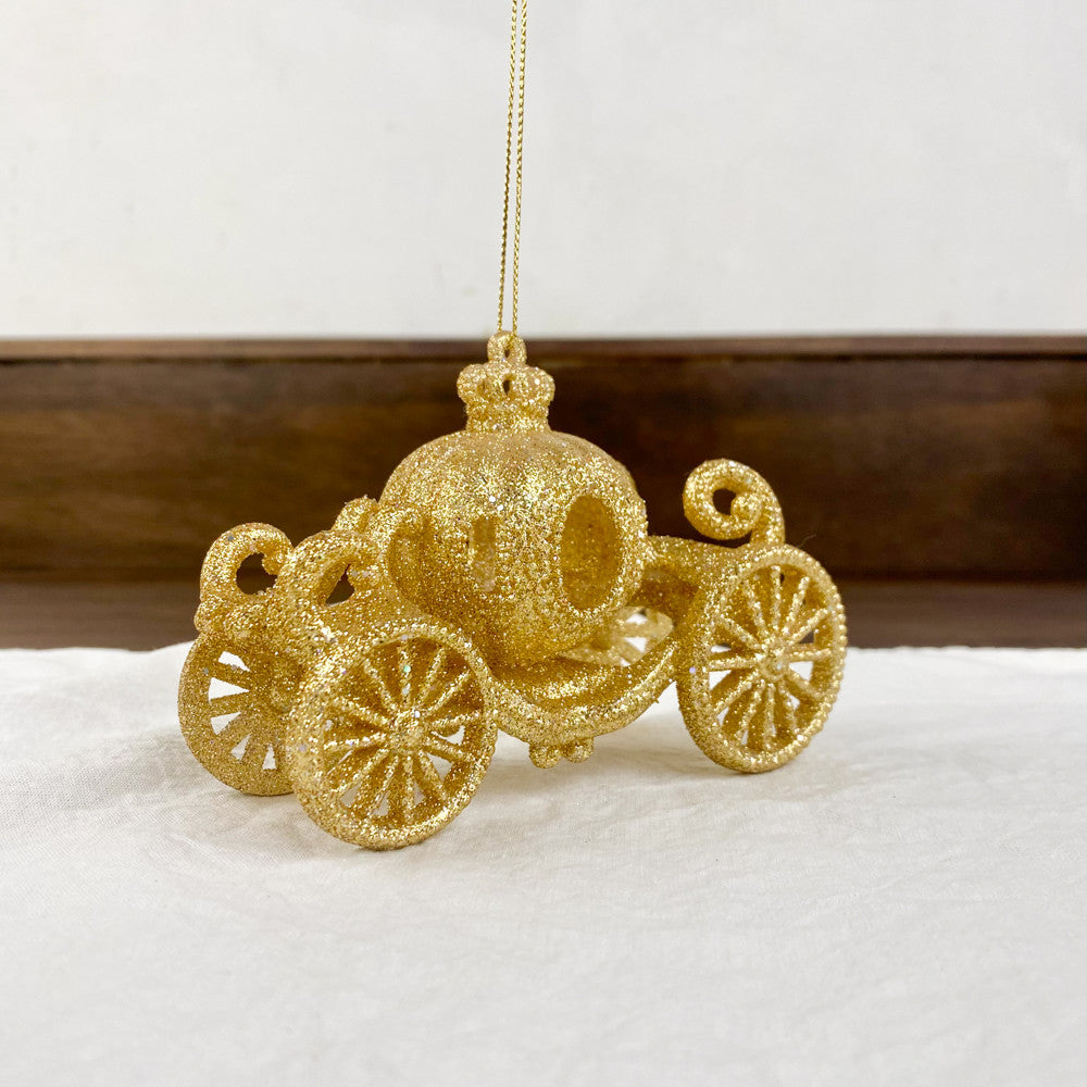 Hanging pumpkin coach