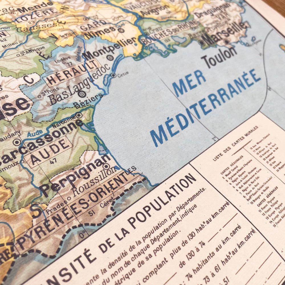 Carte de France années 20