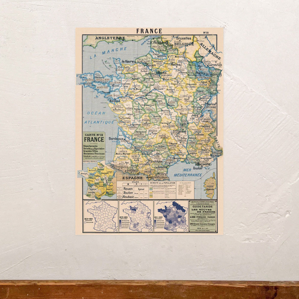 Carte de France années 20