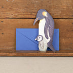 Cartes pingouin en relief