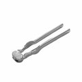 Reversible stainless steel nutcracker