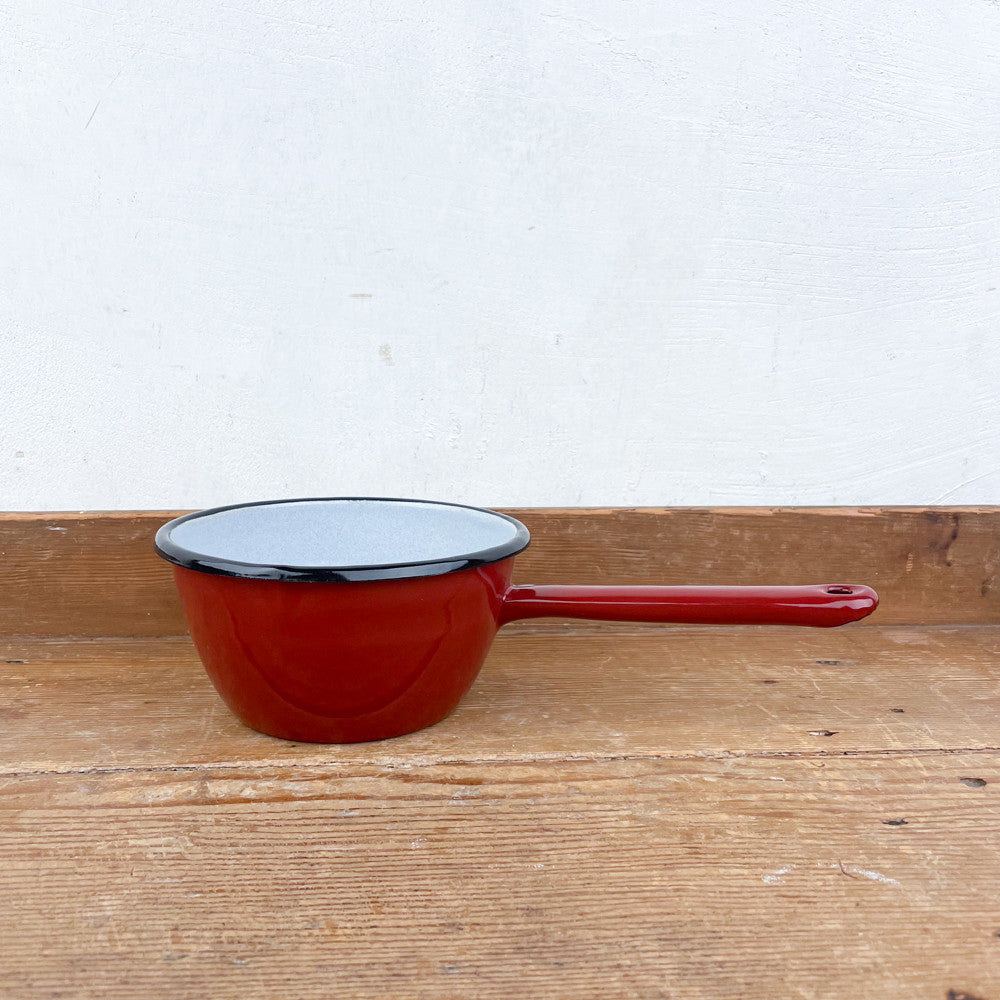 Casserole conique émail brun Ø14cm / 16cm