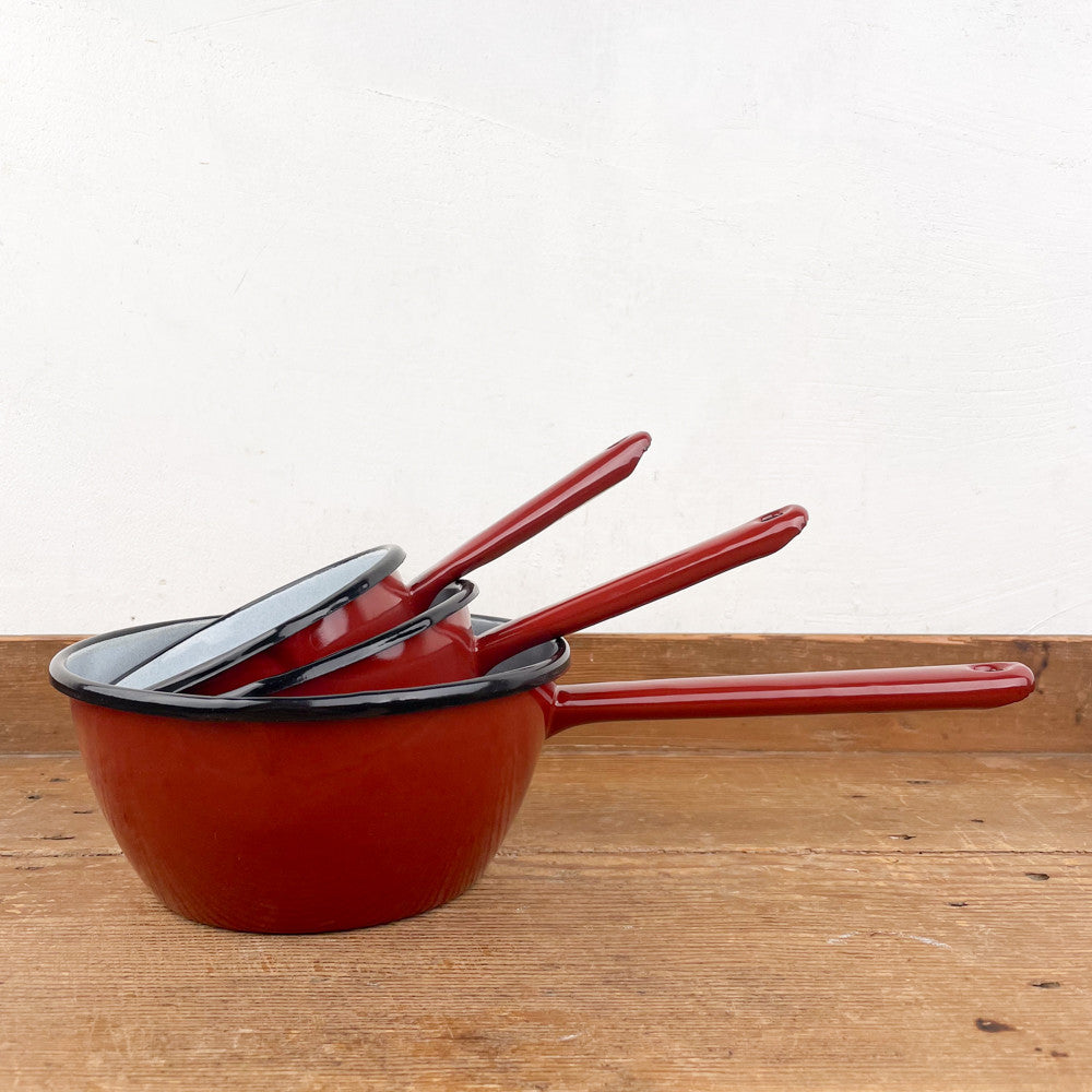 Casserole conique émail brun