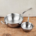 Casserole évasée bombée inox M’COOK Mauviel