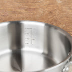 détails casserole inox menastyl triply 16cm