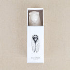 White ceramic cicada Maison Empereur