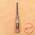 Japanese wood chisel Oire Nomi for mallet work, Gisuké, oak handle with black and red label