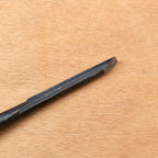 Japanese Oire Nomi chisel, close-up of the beveled blade tip for precise joinery and mortising