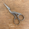 Stork embroidery scissors