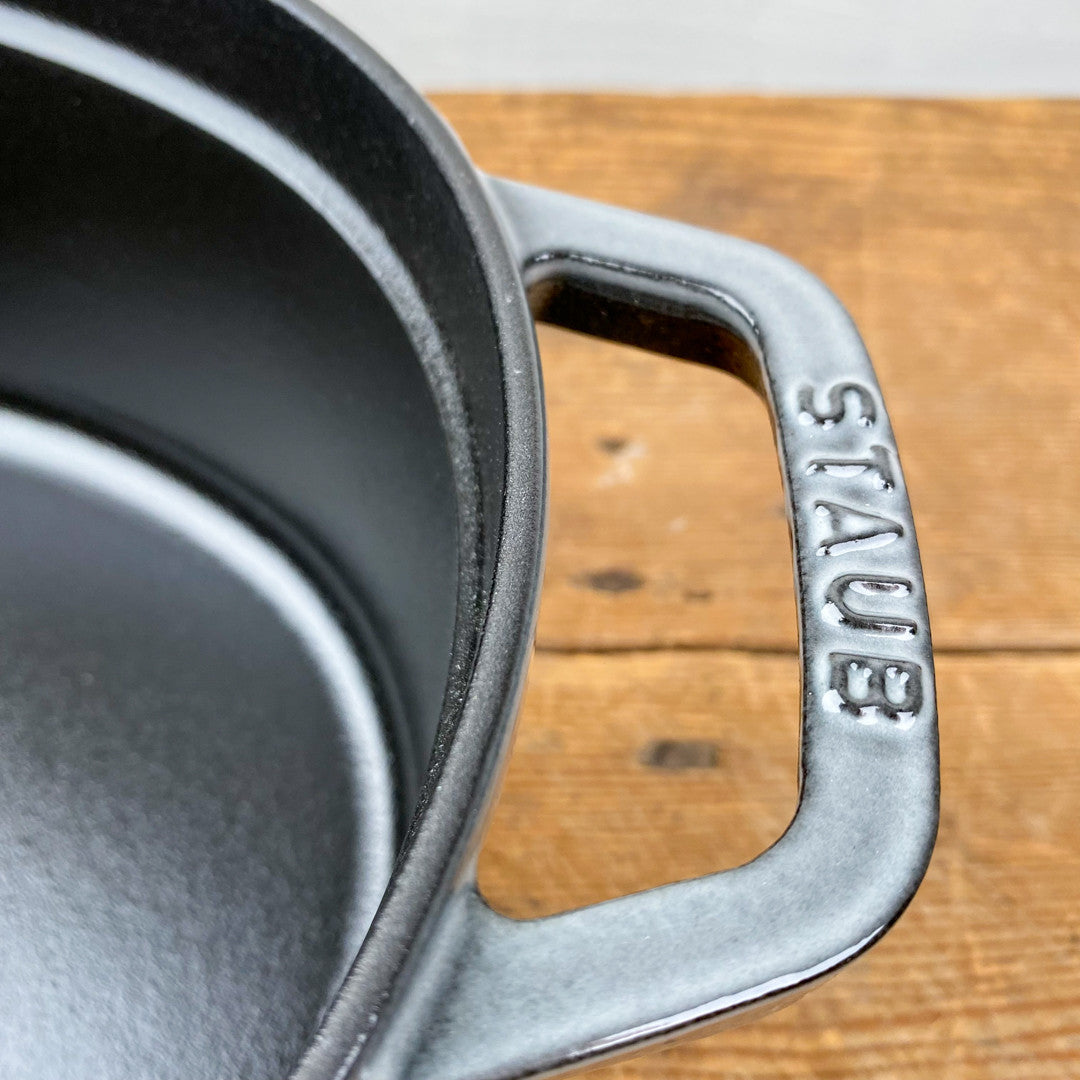 Cocotte en fonte ovale gris graphite