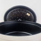 Cocotte en fonte ovale truffe blanche