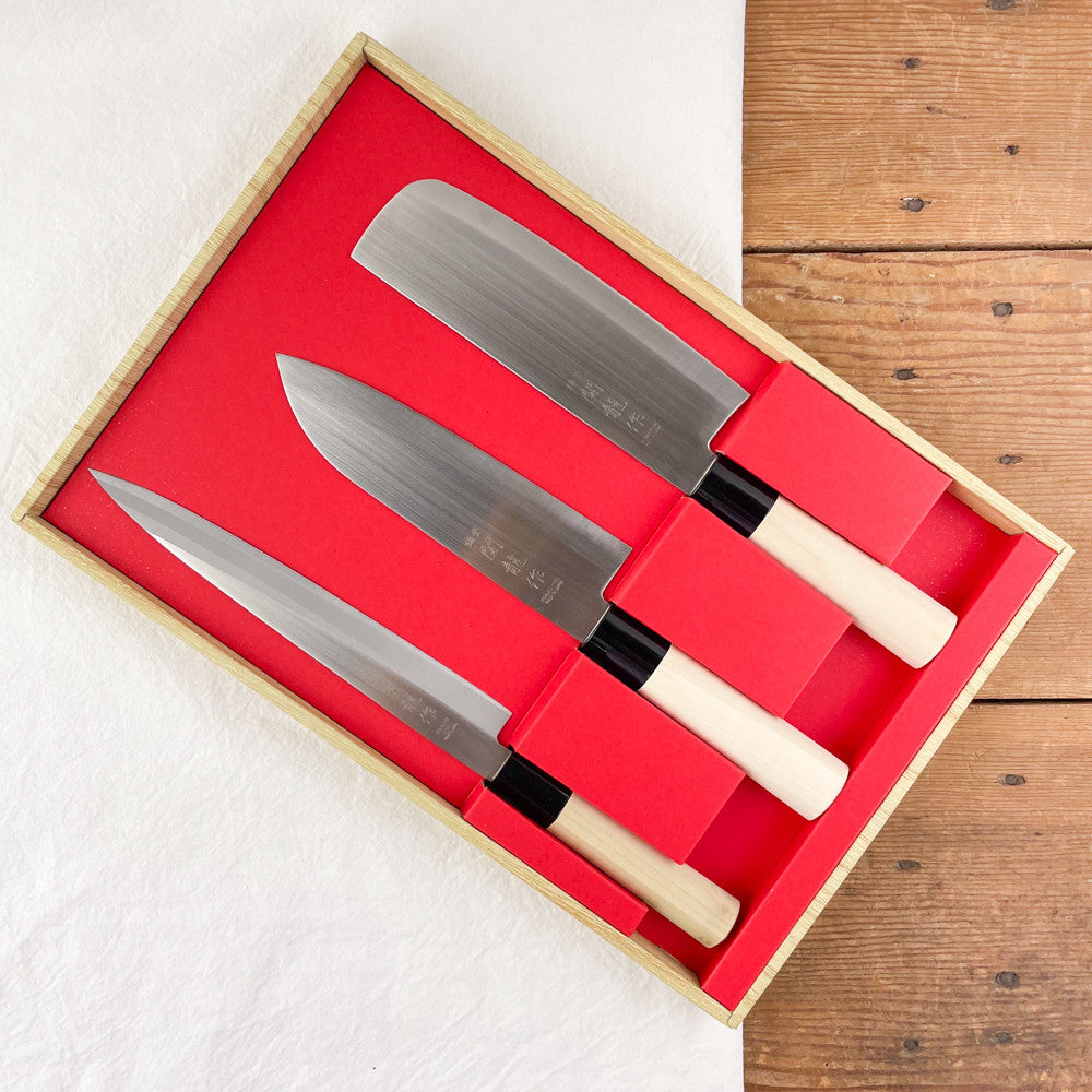 Set of 3 Japanese knives