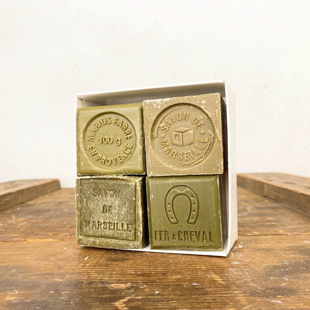 Set of 4 Marseille soaps
