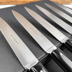 Au Sabot Richelieu box set of 6 black knives