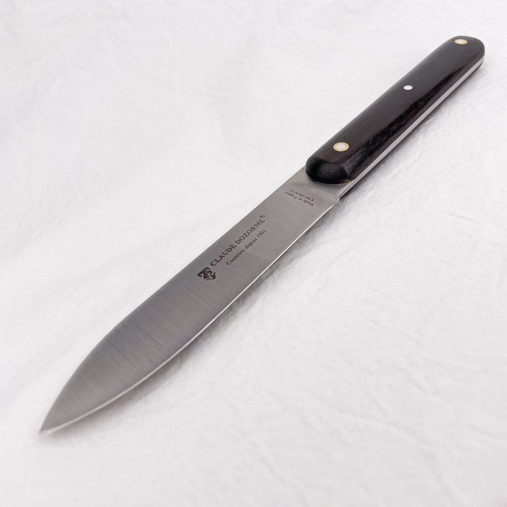 Box of 6 steak knives, ebony handle