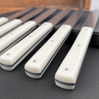 Au Sabot Richelieu box set of 6 white table knives