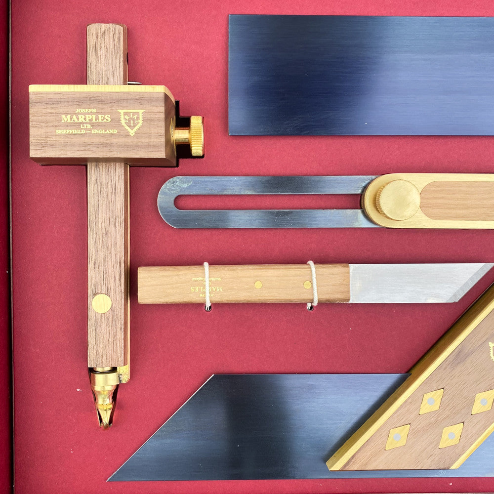 Coffret luxe 5 outils de menuiserie