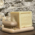 Soap and nail brush set x Horseshoe - Beech