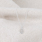 Encircled Camargue cross silver necklace