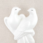 Ceramic wall-mounted white doves