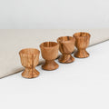Coquetier en bois d'olivier