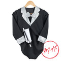 Magician's costume with glove and magic wand