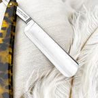 hollow ground carbon blade Dovo straight razor