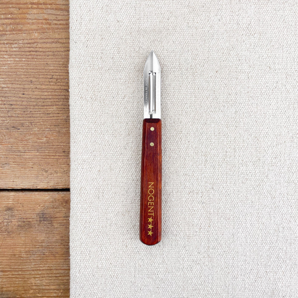 Couteau économe Nogent manche en bois