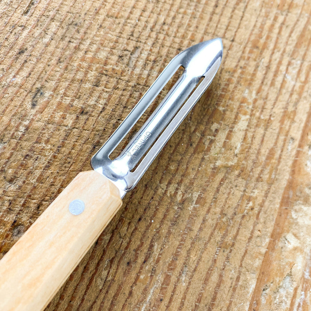 Opinel peeling knife in beech wood